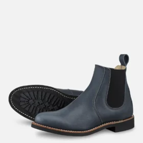 6-inch Chelsea Women's Short Boot in Indigo Legacy Leather