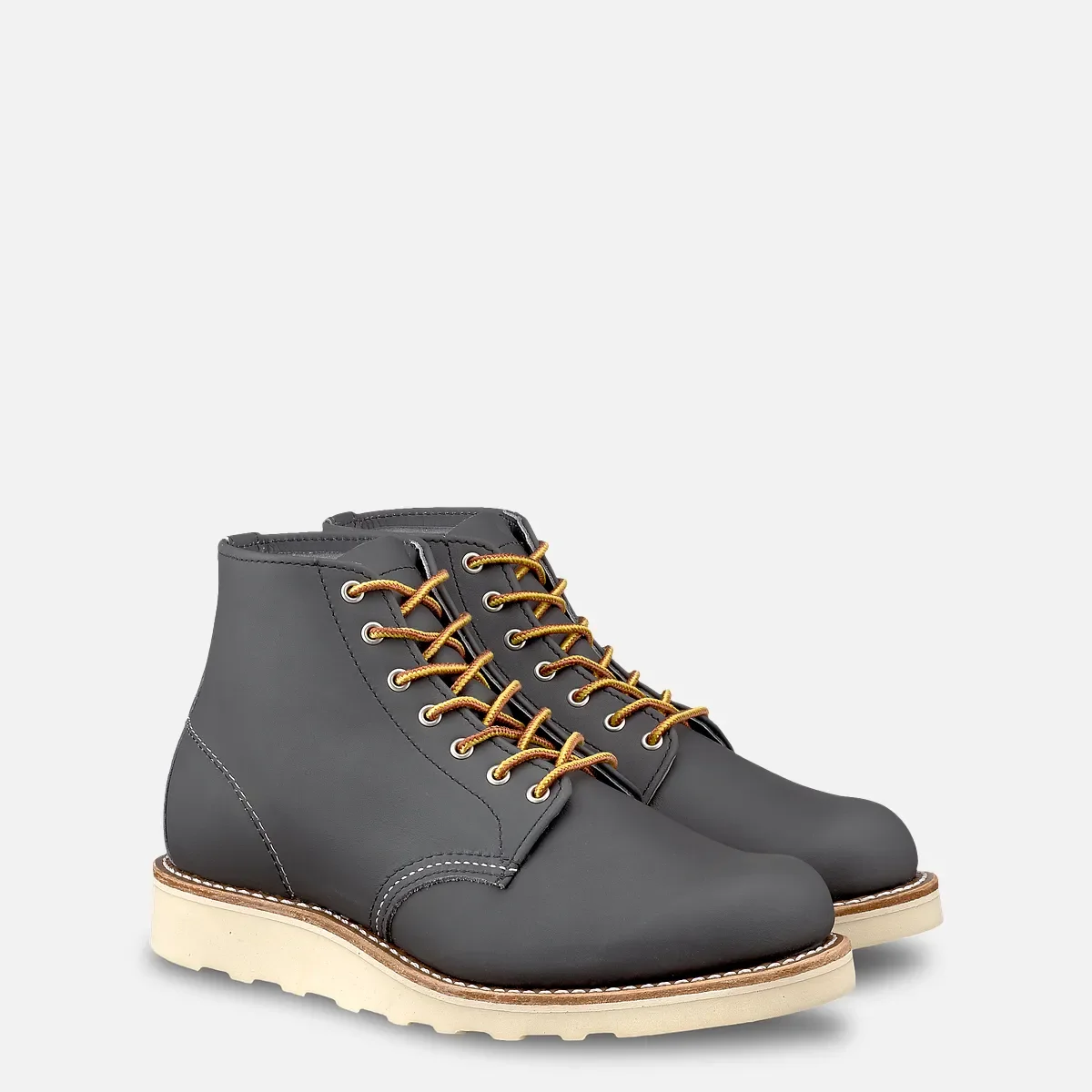 6-inch Round Women's Short Boot in Stone Bluff Leather
