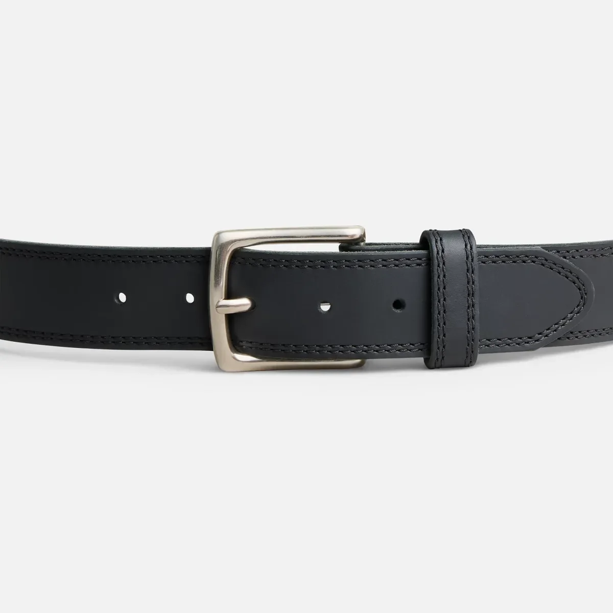 Basic Work Leather Belt Men's Belt in Black Frontenac Leather