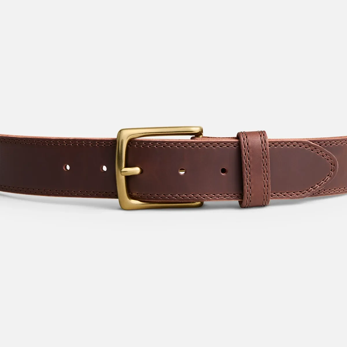 Basic Work Leather Belt Men's Belt in Brown Frontenac Leather