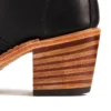 Clara Women's Heeled Boot in Black Boundary Leather