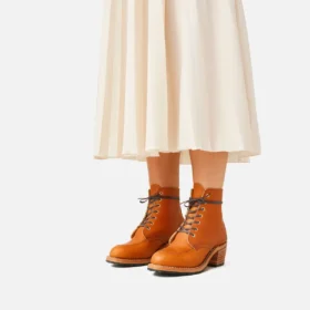 Clara Women’s Heeled Boot in Oro Legacy Leather