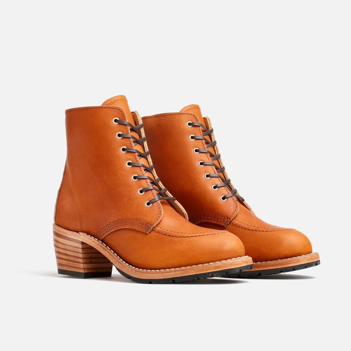 Clara Women's Heeled Boot in Oro Legacy Leather