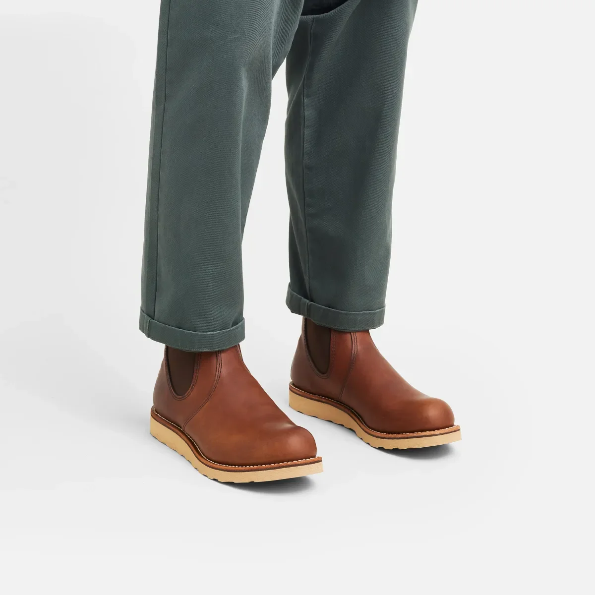 Classic Chelsea Men's 6-inch Classic Chelsea in Amber Harness Leather
