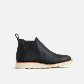 Classic Chelsea Women's Short Boot in Black Boundary Leather
