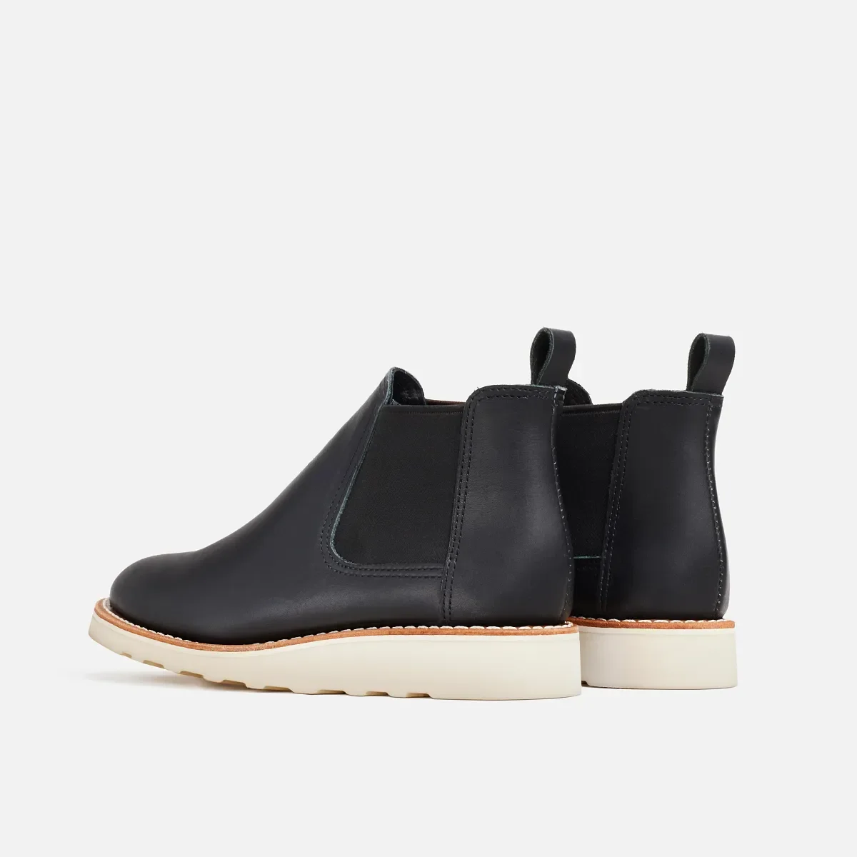 Classic Chelsea Women's Short Boot in Black Boundary Leather