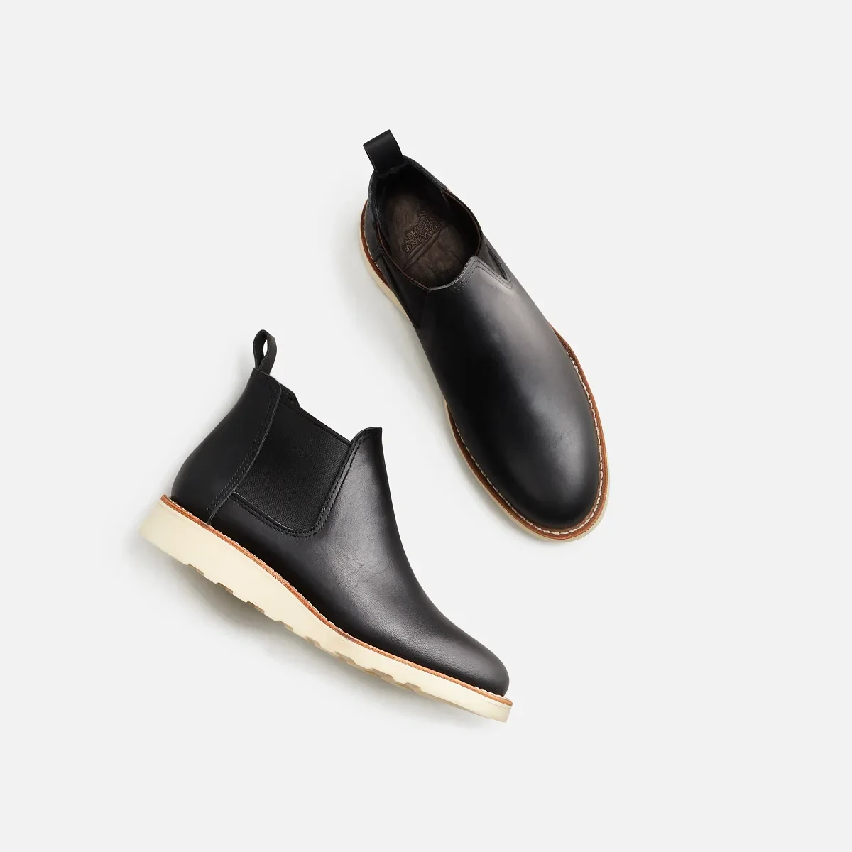 Classic Chelsea Women's Short Boot in Black Boundary Leather