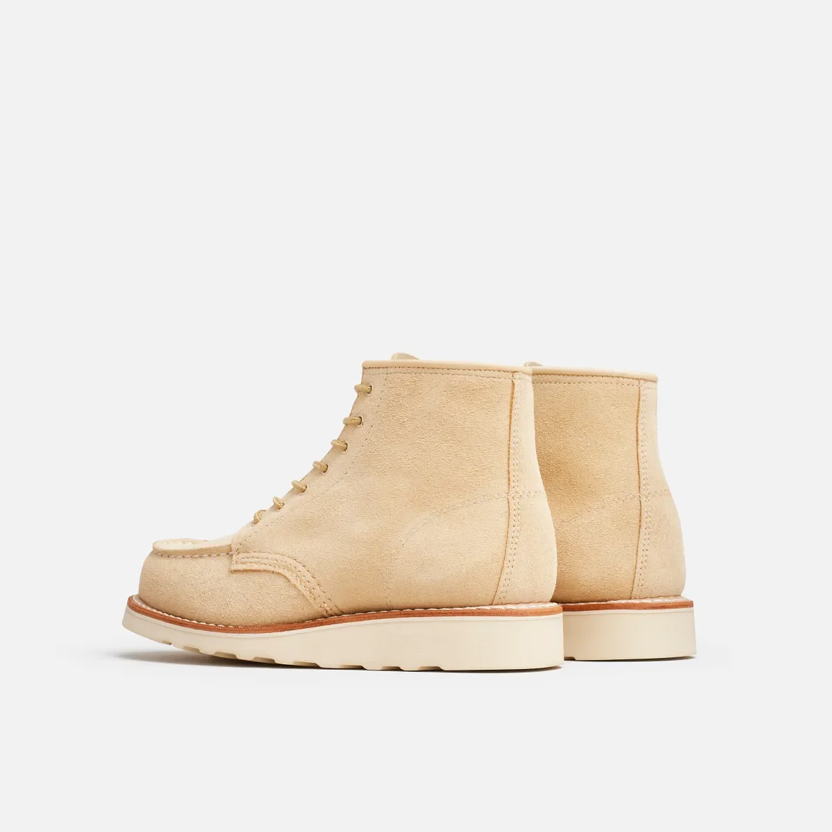 Classic Moc® Women's Short Boot in Cream Abilene Leather