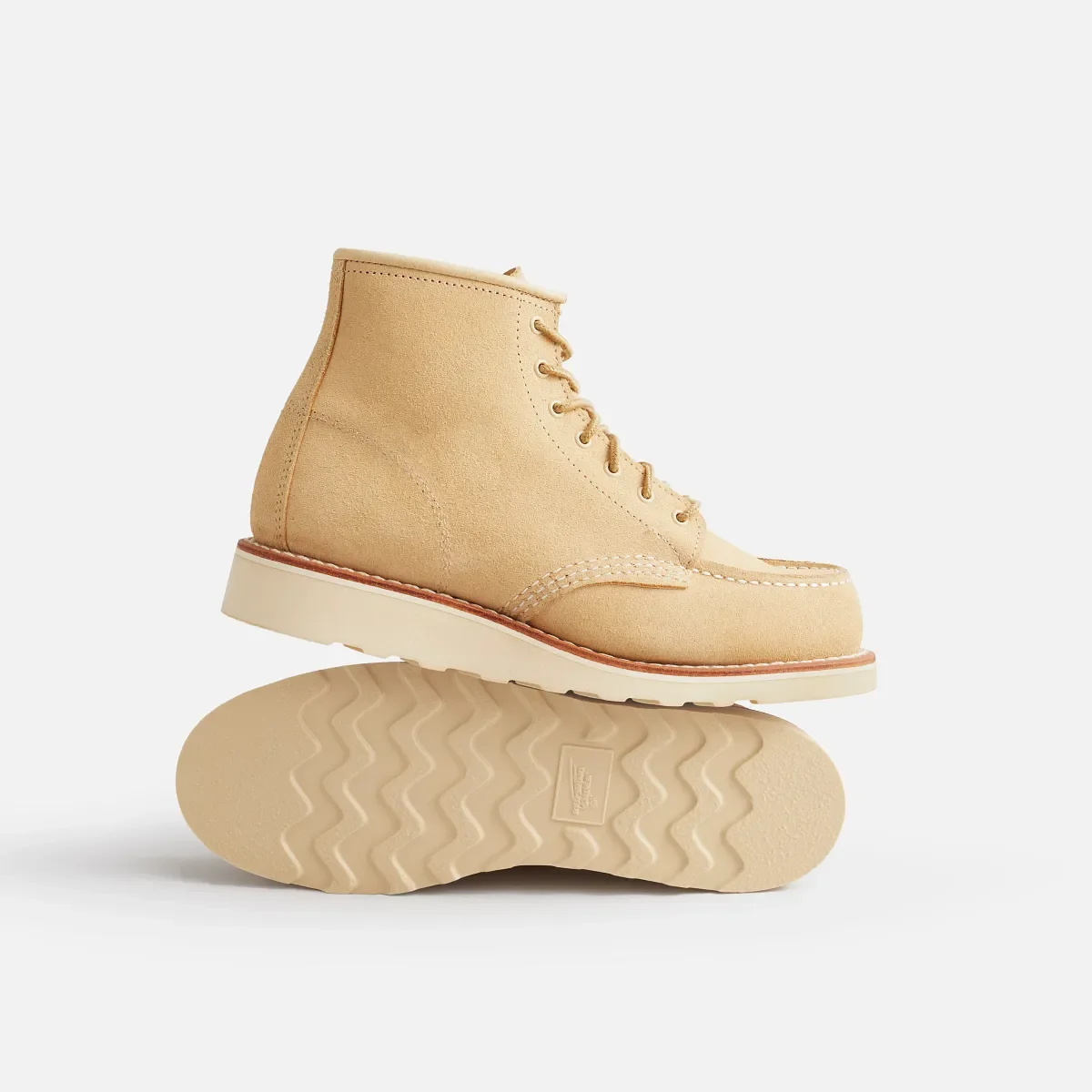Classic Moc® Women's Short Boot in Cream Abilene Leather