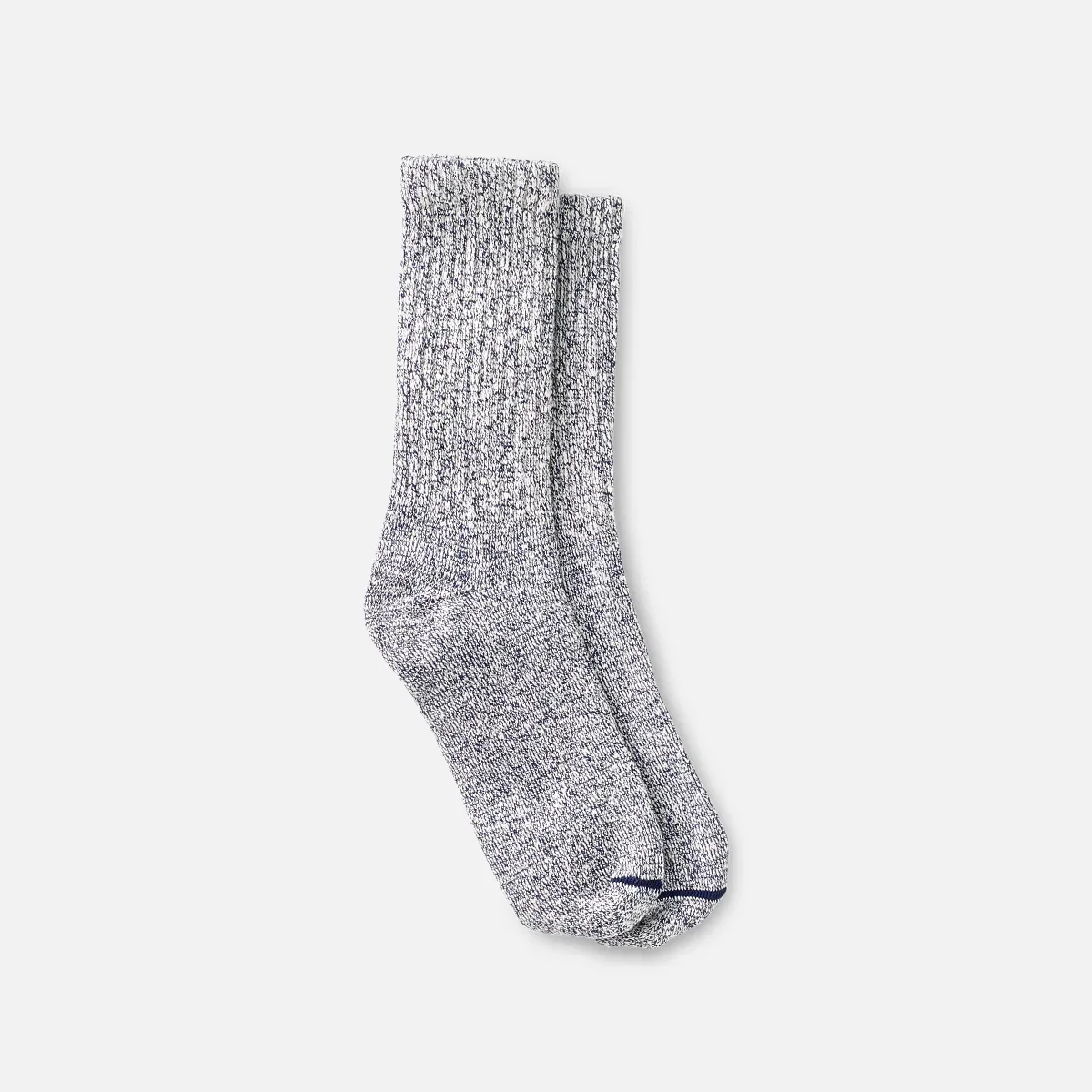 Cotton Blend Ragg Crew Unisex Cotton Blend Ragg Crew Socks in Navy/White Cotton Blend