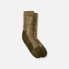 Deep Toe-Capped Crew Socks Unisex Deep Toe-Capped Crew Sock in Olive