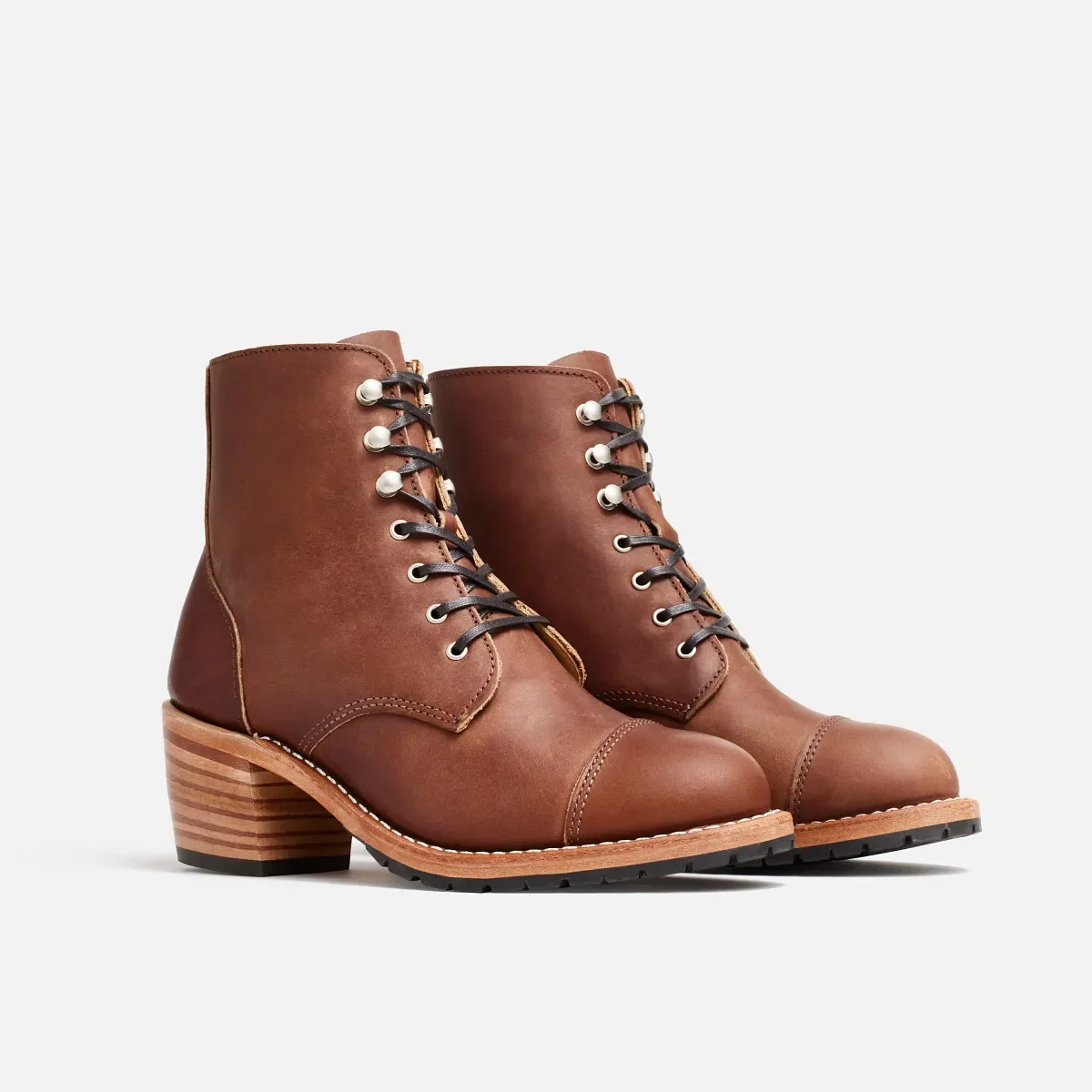 Eileen Women's Heeled Boot in Amber Harness