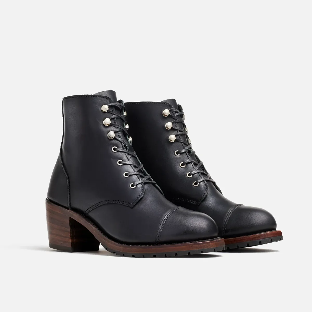 Eileen Women's Heeled Boot in Black Boundary