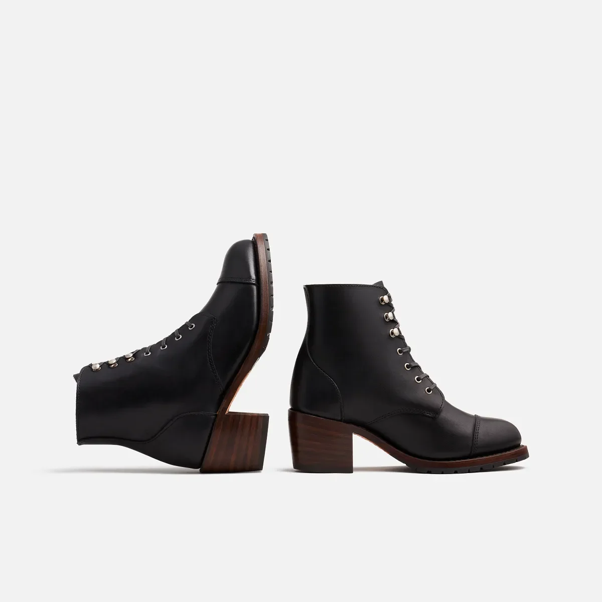 Eileen Women's Heeled Boot in Black Boundary