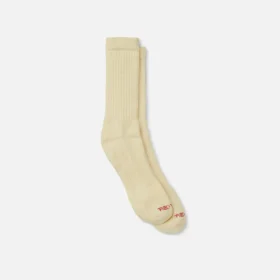 Full Crew Socks Unisex Full Crew Socks in Cream