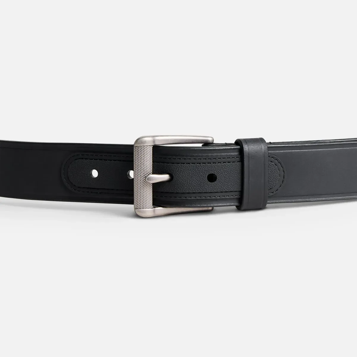 Heavy Duty Work Leather Belt Men's Leather Belt in Black