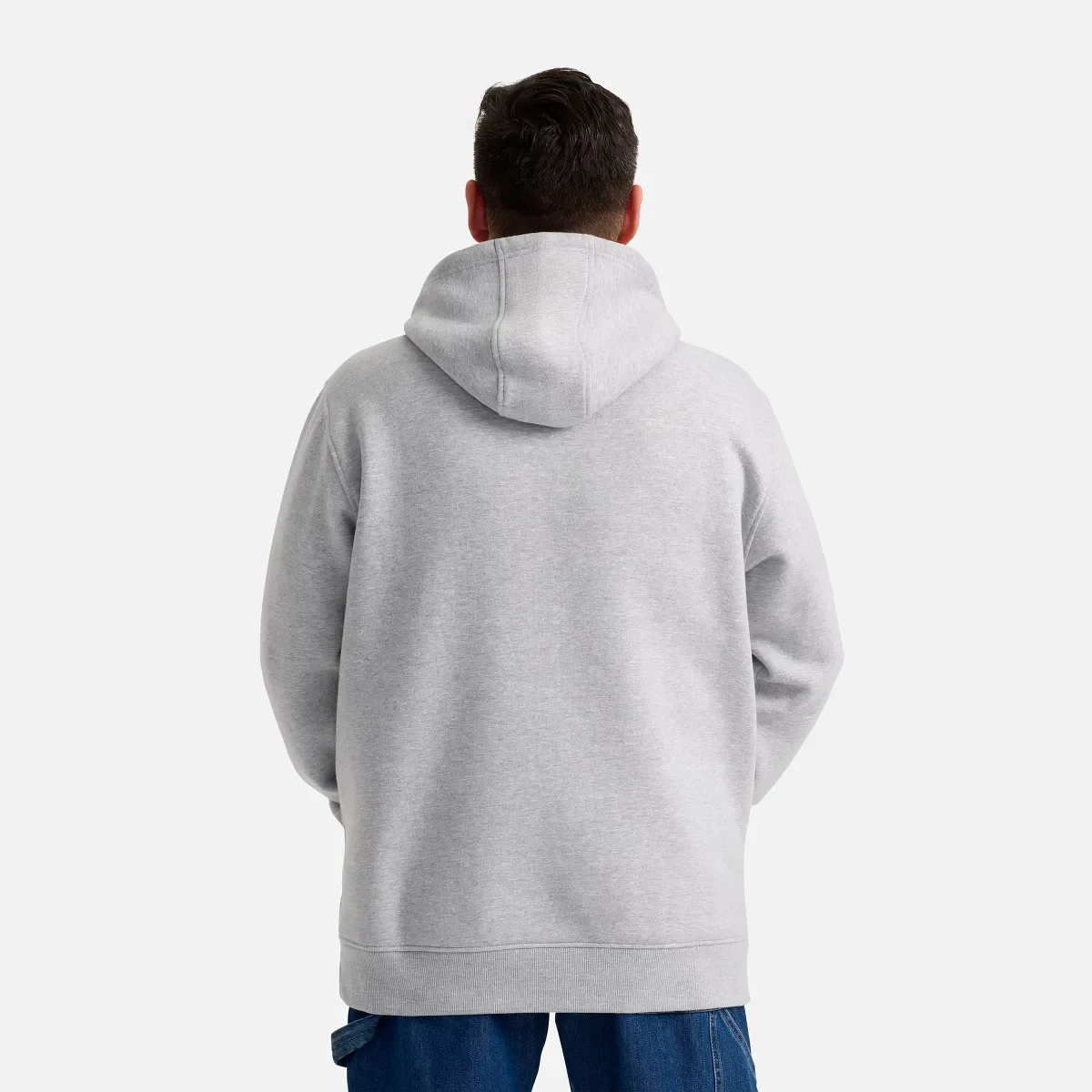 Hoodie with Sleeve Print Men's Hoodie in Light Heather Gray
