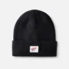 Logo Knit Beanie Hat Unisex Knit Watch Hat in Black