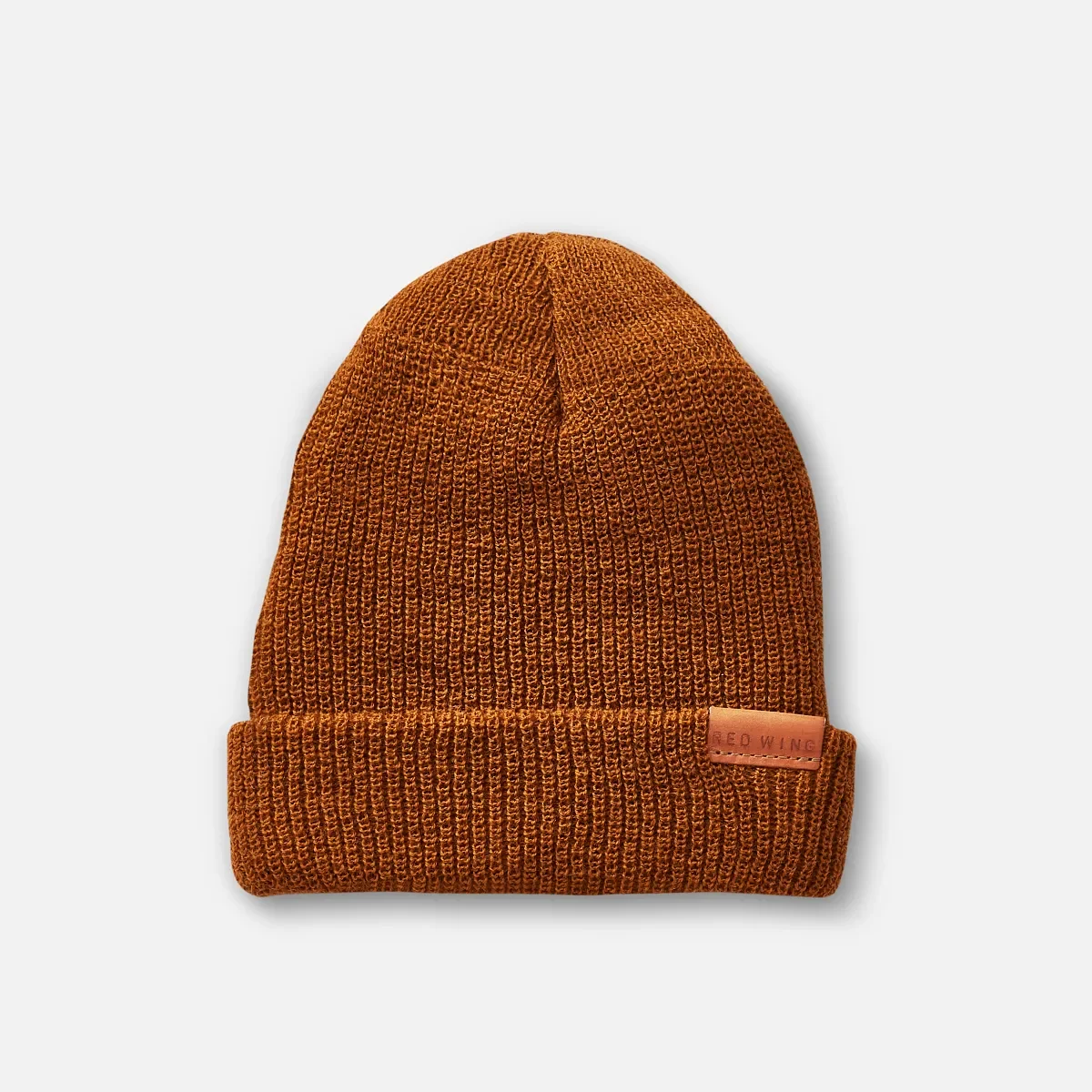 Merino Wool Knit Beanie Hat Unisex Merino Wool Knit Hat in Copper