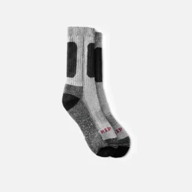 Performance Work Medium Weight Crew Unisex Performance Crew Work Sock in Black