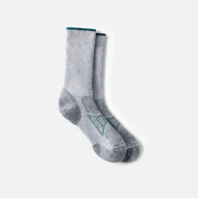 Performance Work Women's Light Weight Crew Unisex CoolMax® Blend Crew Sock in Gray