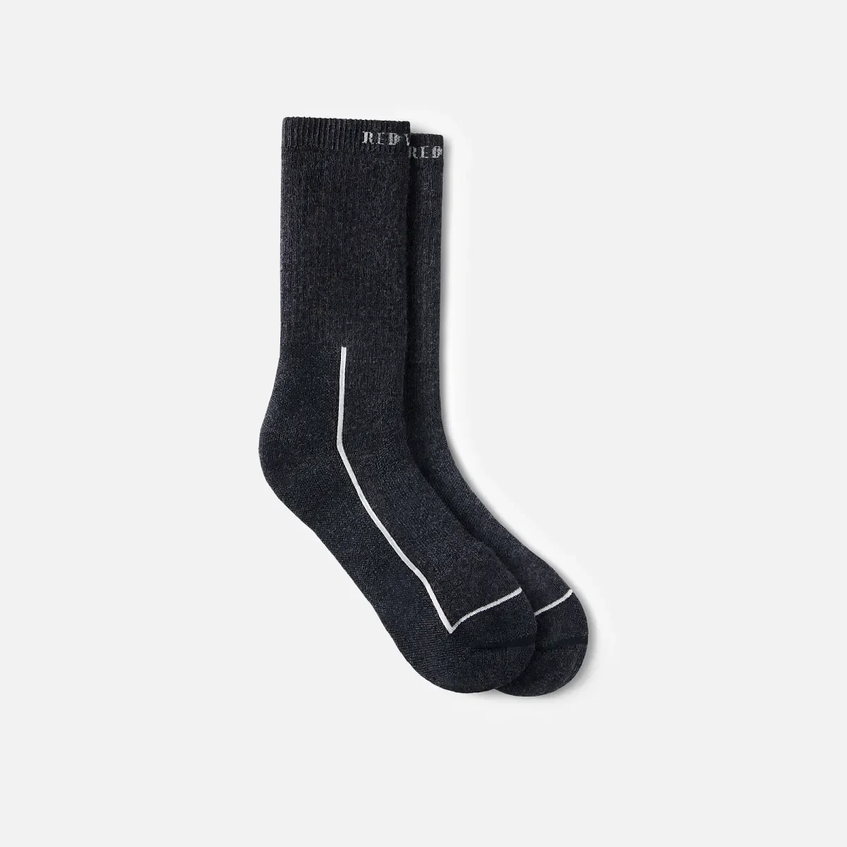 Premium Safety Medium Weight Crew Unisex Merino Wool Blend Crew Sock in Black