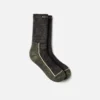 Premium Safety Medium Weight Crew Unisex Merino Wool Blend Crew Sock in Charcoal