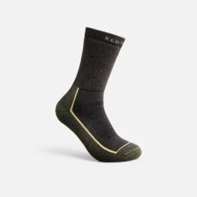 Premium Safety Medium Weight Crew Unisex Merino Wool Blend Crew Sock in Charcoal