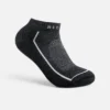 Premium Safety Medium Weight Quarter Crew Unisex Merino Wool Blend Quarter Crew Sock in Black