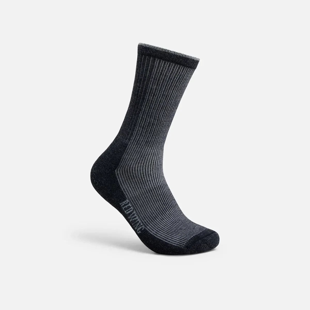 Premium Work Light Weight Crew Unisex Merino Wool Blend Crew Sock in Black