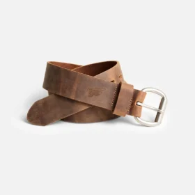 Roller Bar Leather Belt Red Wing Leather Belt with Roller Bar in Brown