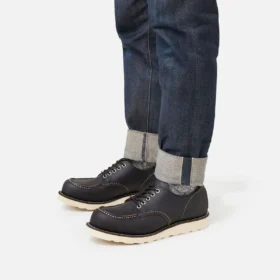 Shop Moc Oxford Men’s Oxford in Black Prairie Leather
