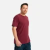 Short Sleeve Pocket T-Shirt Men's Short Sleeve T-Shirt in Burgundy