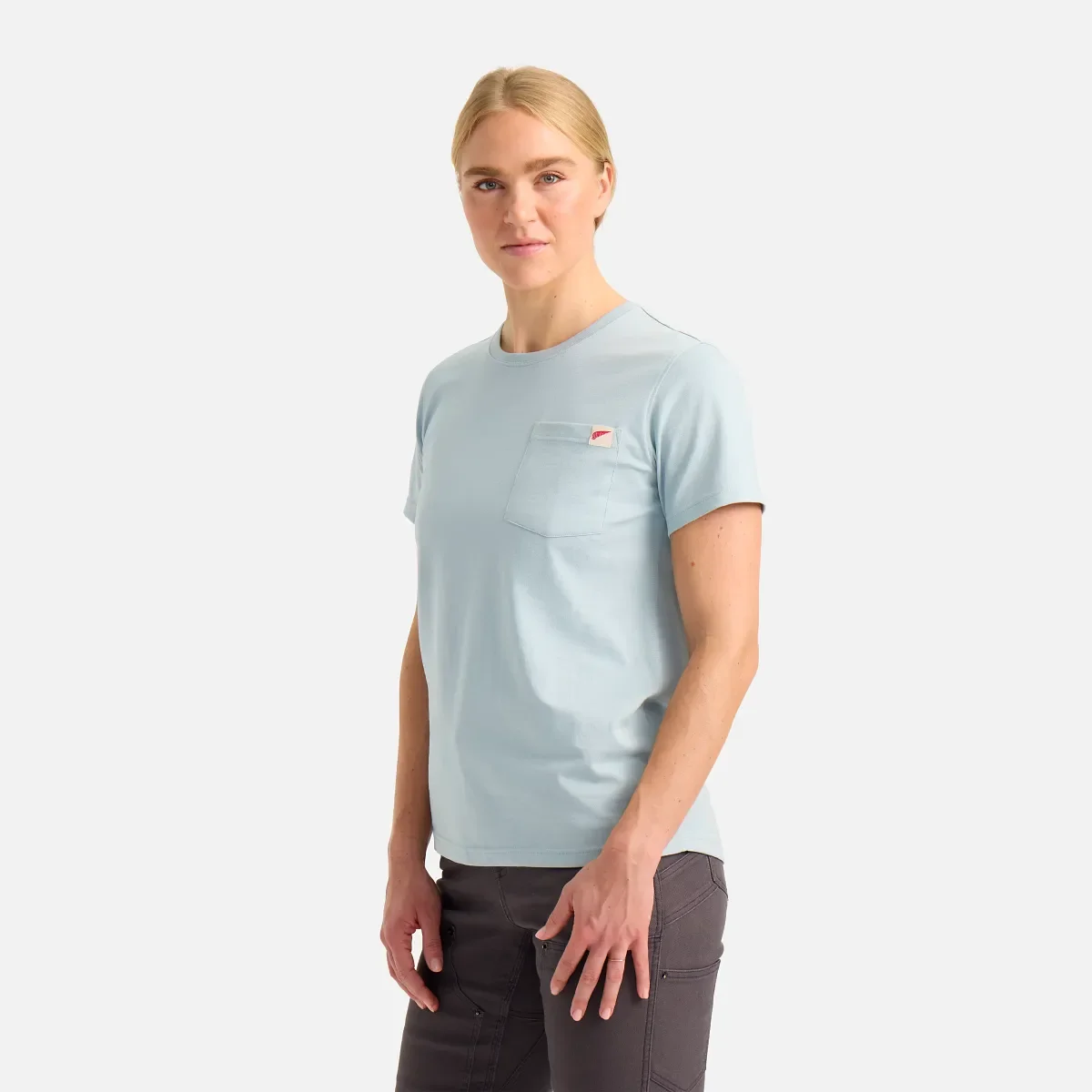 Short Sleeve Pocket T-Shirt Women's Short Sleeve T-Shirt in Steel Blue