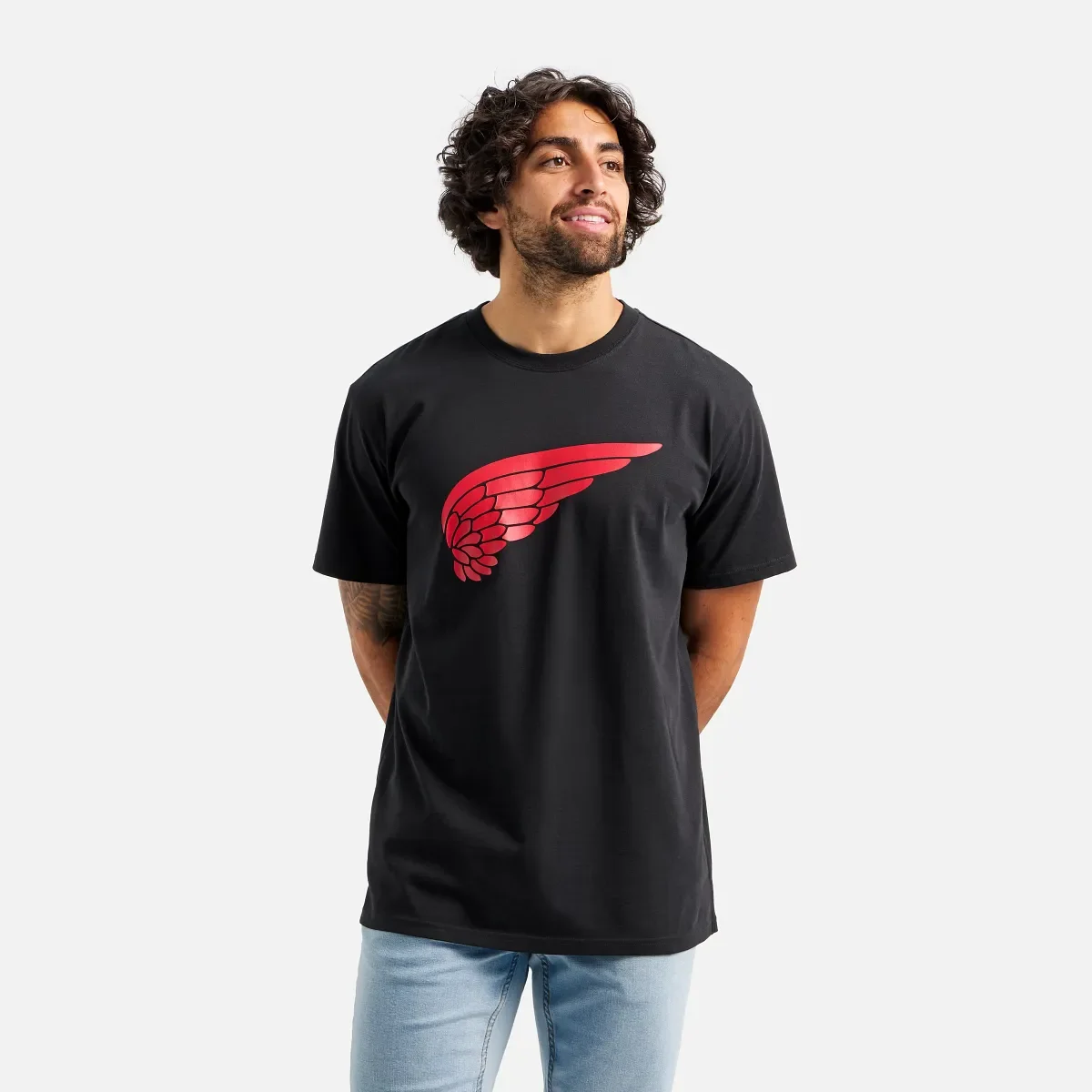 Short Sleeve Wing T-Shirt Men's Short Sleeve T-Shirt in Black
