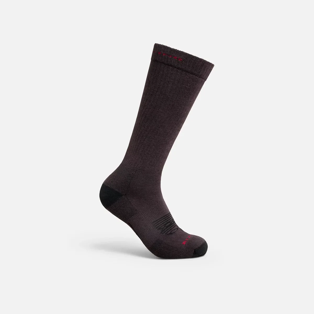 Western Boot Over-the-Calf Unisex Western Work Sock in Brown